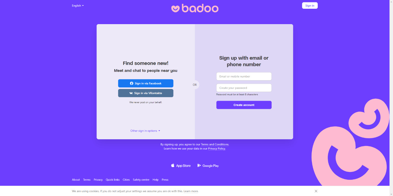 Encontrar el romance en línea – Revisión de Badoo